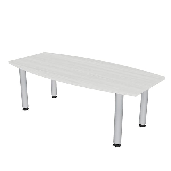 33.5 in W, 59.5 in L, 29 in H, Engineered Wood Top, White Cypress